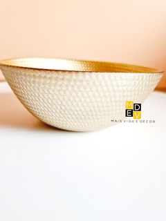 Bowl Redondo Dourado Artina - comprar online