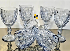 Taça Diamond Azul Luster Metalizada 300ml na internet