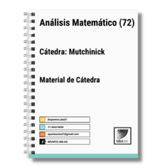 Analisis Matematico (72) Cat: Mutchinick - Material de cátedra