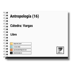 Antropología (16) Cat: Vargas - Libro (Anillado)