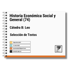 Historia Economica y Social General (74) Cat B: Leo - Selección de textos