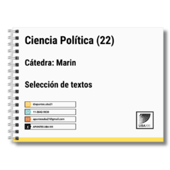 Ciencia política (22) - Catedra B: Marín - Selección de textos (Anillado)