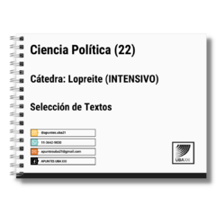 Ciencia política (22) Cat A: Lopreite - Selección de textos (anillado)