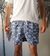 Short Baño Estampado Hojas Azul - comprar online