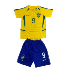 Kit Brasil titular 2002 #9 Ronaldo - infantil