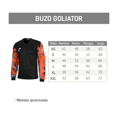 Buzo Arquero Reusch Goliator Con Protección Color Negro y Naranja - Adulto. - By Playsport