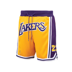 Short Básquet Vintage Los Angeles Lakers C/ Bolsillo - Adulto