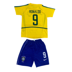 Kit Brasil titular 2002 #9 Ronaldo - infantil - comprar online