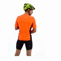 Remera De Ciclismo Manga Corta Unisex Cross Roads Naranja - comprar online