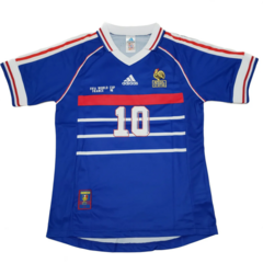 Camiseta Francia titular 1998 #10 Zidane - comprar online