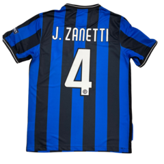 Camiseta Inter titular 2009/10 #4 Zanetti- Adulto en internet