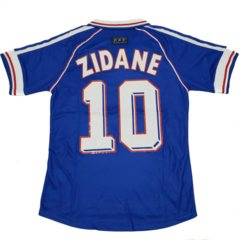 Camiseta Francia titular 1998 #10 Zidane - By Playsport