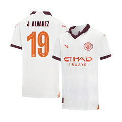 Kit Manchester City Suplente Puma 2023/24 #19 J. Alvarez - Infantil - comprar online