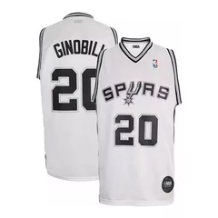 Musculosa Camiseta San Antonio Spurs Nba C/ Blanco #20 Ginóbili - Infantil - comprar online