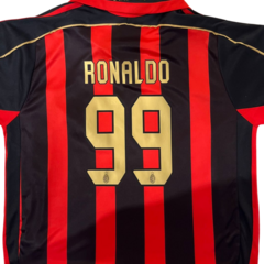 Kit Milan titular 2006/07 #99 Ronaldo - Infantil - tienda online