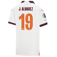 Kit Manchester City Suplente Puma 2023/24 #19 J. Alvarez - Infantil - tienda online