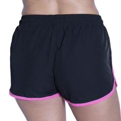 Short Flash Deportivo Fitness Negro/rosa - Mujer - comprar online