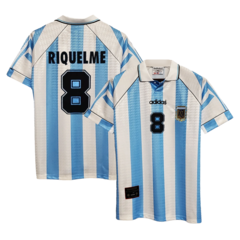 Camiseta Selección Argentina Titular Adidas 1997 #8 Riquelme - Adulto