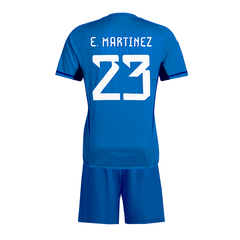 Kit Arquero Selección Argentina Adidas 3 Estrellas #23 E. Martínez C/Azul - Infantil en internet