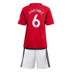 Kit Manchester United Titular Adidas 2023/24 #6 Martínez - Infantil en internet