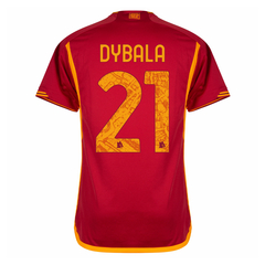 Camiseta As Roma Titular Adidas 2023/24 #21 Dybala - Adulto