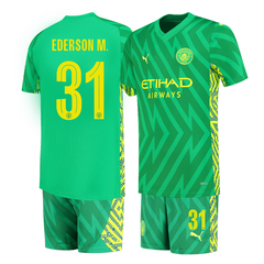 Kit Manchester City Arquero Tercera Puma 2024 #31 Ederson M. - Infantil