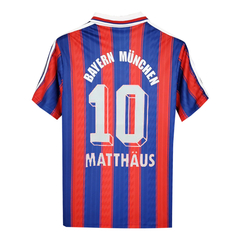 Camiseta Bayern Munich Titular Adidas 1996 #10 Matthaus - Adulto en internet