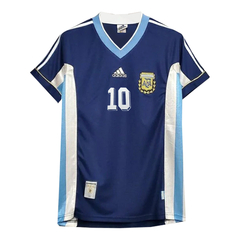 Camiseta Selección Argentina Suplente 1998 Adidas #10 Ortega - Adulto - comprar online