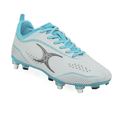 Botines Rugby Gilbert Cage Pro Pace 6 Stud Gris - Adulto