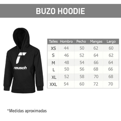 Imagen de Buzo Hoodie Deportivo Reusch Modelo Invierno C/ Cemento - Adulto