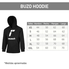 Buzo Hoodie Deportivo Reusch Modelo Invierno C/ Negro - Adulto - tienda online
