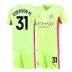 Kit Manchester City Arquero Puma 2024 #31 Ederson M. - Infantil