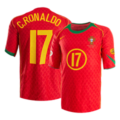 Camiseta Selección Portugal Titular Final EURO 2004 Nike #17 C. Ronaldo - Adulto