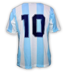 Camiseta Seleccíon Argentina Titular Mundial México 1986 #10 (Maradona) - Adulto en internet