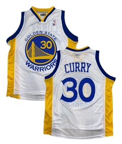 Camiseta Basquet NBA Golden State Warriors Town 30 Curry C Blanco Infantil