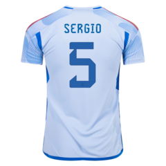 Camiseta Selección España Suplente 2023 Adidas #5 Sergio - Adulto en internet