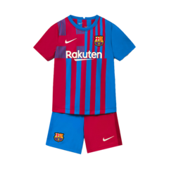 Kit Fc Barcelona Titular Nike 2022 - Infantil