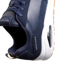 Zapatillas Skechers Streetwear Uno Stacre - Navy Leather - tienda online