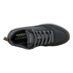Zapatillas Skechers Streetwear Uno Stacre- Charcoal Leather - comprar online