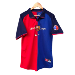 Camiseta Barcelona titular 1999 #11 Rivaldo - Adulto