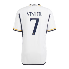 Camiseta Real Madrid Titular Modelo Jugador Adidas 2023/24 #7 Vini Jr. - Adulto en internet