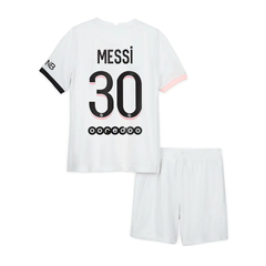 Kit PSG Paris Saint Germain Suplente Stadium Nike #30 Messi 2021/22 - infantil - comprar online
