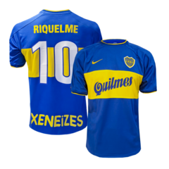 Camiseta Boca Juniors Titular Nike 2000 #10 Riquelme - Adulto