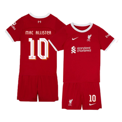 Kit Liverpool Fc Titular Nike 2023/24 #10 Mac Allister - Infantil