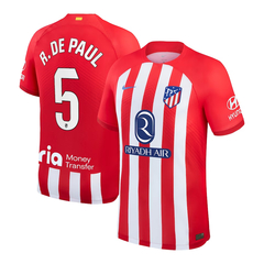 Camiseta Atlético De Madrid Titular Match Nike 2023 #5 De Paul - Adulto