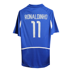 Camiseta Selección Brasil Suplente Nike 2002 #11 Ronaldinho - Adulto en internet