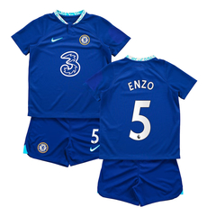 Kit Chelsea FC Titular Nike 2023 #5 Enzo - Infantil