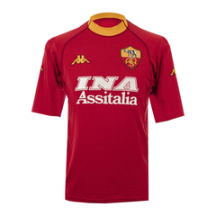 Camiseta AS Roma Titular Kappa #18 Batistuta 2000/01 - Adulto - comprar online