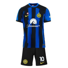 Kit Inter de Milán Titular Nike 2023/24 #10 Lautaro - Infantil - comprar online