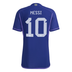 Camiseta Selección Argentina Suplente Modelo Jugador Adidas 3 Estrellas + #10 Messi - Adulto en internet